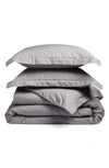 BOLL & BRANCH PERCALE HEMMED 300 THREAD COUNT DUVET COVER & SHAMS SET