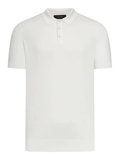 Nome Short-sleeved Polo Shirt In White