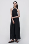Simkhai Westley Pearl Trim Coverup Dress In Black