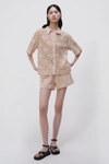 Jonathan Simkhai Radia Crochet Coverup Short In Dune