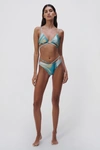 Simkhai Emmalyn Marble Print Bikini Bottom In Laguna Marble