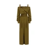 BALMAIN BALMAIN VISCOSE AND COTTON JUMPSUIT