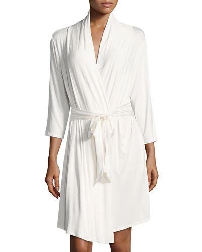 Fleur't Take Me Away Travel Robe With Silk Inset Belt And Hidden Pockets