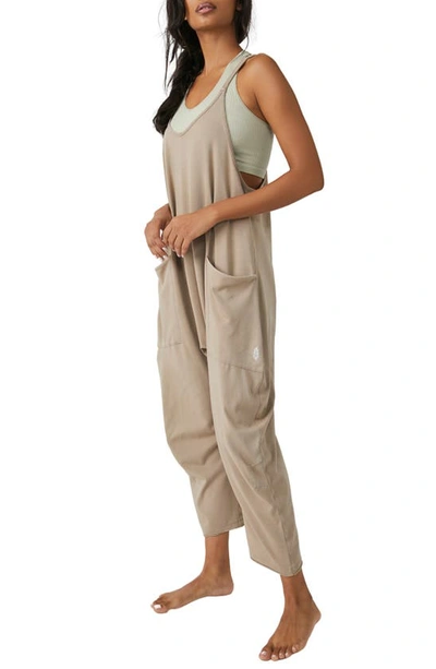 Fp Movement Hot Shot Jumpsuit In Mocha Latte