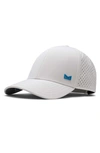 Melin Hydro A-game Snapback Baseball Cap In White/ Electric Blue