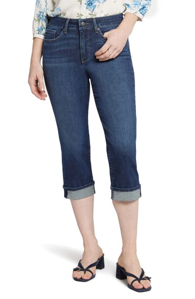 Nydj Marilyn Cuffed Crop Straight Leg Jeans In Dimension