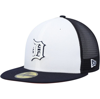 New Era Men's  White, Navy Detroit Tigers 2023 On-field Batting Practice 59fifty Fitted Hat In White