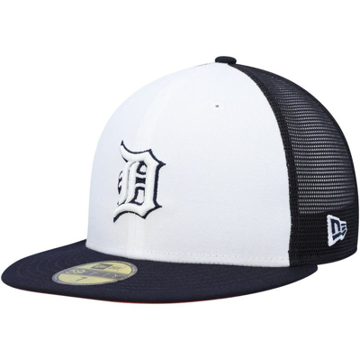 New Era Men's  White, Navy Detroit Tigers 2023 On-field Batting Practice 59fifty Fitted Hat In White,navy