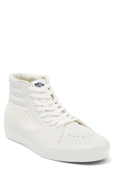 Vans Sk8-hi Vr3 High Top Sneaker In Suede Blanc De Blanc