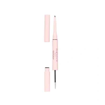 Wander Beauty Upgraded Brows Pencil And Treatment Gel Duo In Taupe
