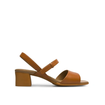 Camper Katie Block-heel Sandals In Brown