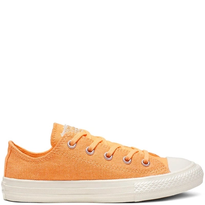 Converse Chuck Taylor All Star Ox   Washed Out Low Top Sneakers In Orange