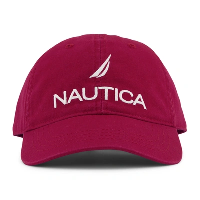 Nautica J-class Embroidered Baseball Cap In Red