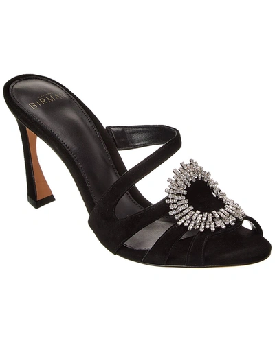 Alexandre Birman Alicia Suede Sandal In Black