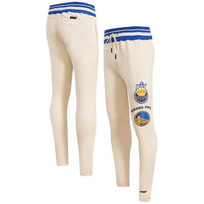 Pro Standard Cream Golden State Warriors Retro Classic Fleece Sweatpants