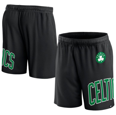 Fanatics Branded Black Boston Celtics Free Throw Mesh Shorts