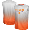 COLOSSEUM YOUTH COLOSSEUM WHITE/ORANGE CLEMSON TIGERS MAX TANK TOP
