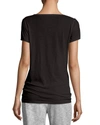 SKIN EASY V-NECK COTTON TEE,PROD178540434