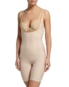 Spanx Thinstincts® Open Bust Mid Thigh Bodysuit In Soft Nude
