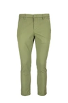 Dondup Gaubert Flat-front Chinos In Green