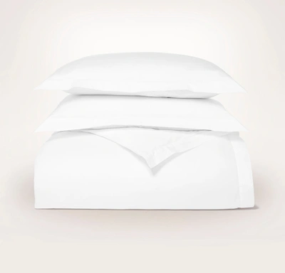 Boll & Branch Organic Signature Hemmed Duvet Set In Sky