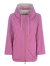 Herno Reversible Hooded Jacket In Pink