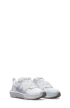 Nike Crater Impact Sneaker In White/ Metallic Silver/ White