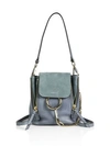 CHLOÉ Small Faye Leather & Suede Backpack