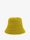Ibeliv Raffia Bucket Hat In Yellow