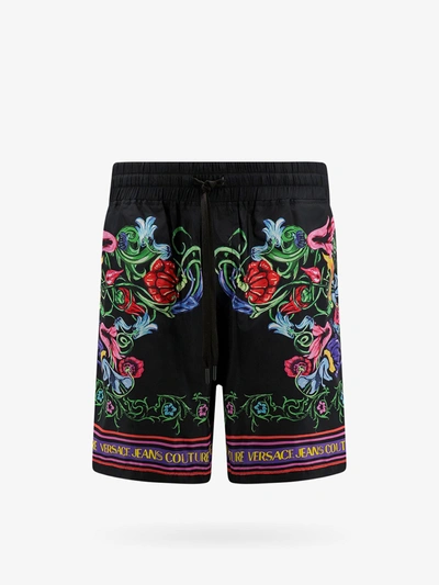 Versace Jeans Couture Floral-print Drawstring Shorts In Multicolor