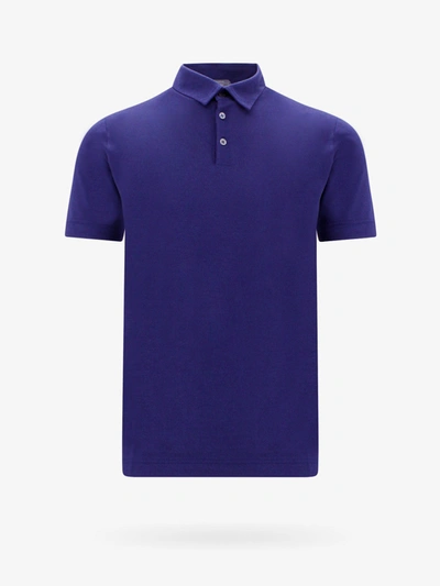 Zanone Polo Shirt In Blue