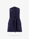 Our Legacy Tailored Strapless Top With Belted Waist In Black