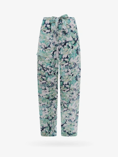 Dries Van Noten Allover Floral Printed Trousers In Multicolor