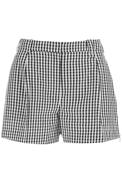 Simone Rocha Gingham-check Cotton Shorts In Multi-colored