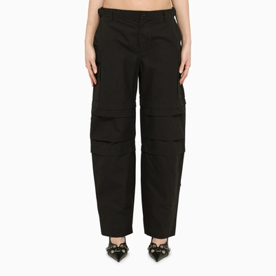 WARDROBE.NYC WARDROBE.NYC BLACK MULTI POCKET CARGO TROUSERS