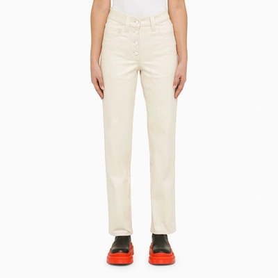 Sunnei Regular Cream Jeans In Neutrals
