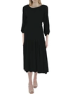 Astr Cuout Long Sleeve Midi Sweater Dress In Black