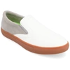 Vance Co. Wendall Vegan Leather Slip-on Sneaker In White