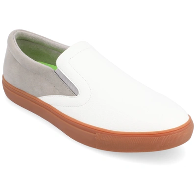 Vance Co. Wendall Vegan Leather Slip-on Sneaker In White