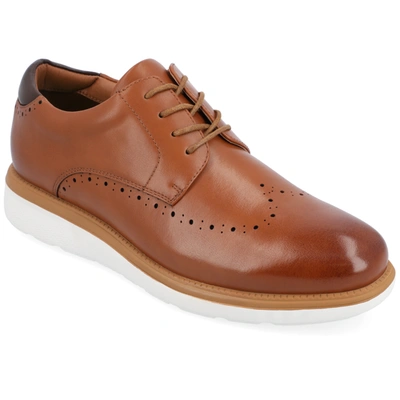 Vance Co. Ramos Wingtip Hybrid Dress Shoe In Chestnut