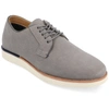 Vance Co. Ingram Plain Toe Vegan Leather Derby In Grey