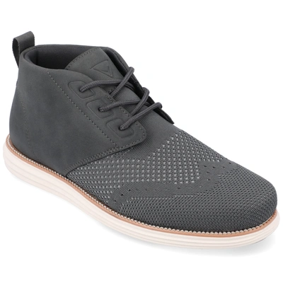 Vance Co. Barett Knit Chukka Boot In Grey