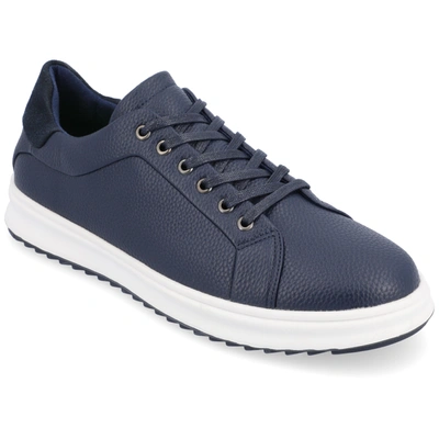 Vance Co. Robby Vegan Leather Casual Sneaker In Navy