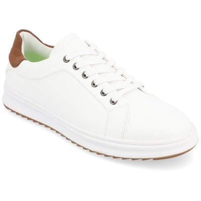 Vance Co. Robby Vegan Leather Casual Sneaker In White