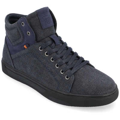 Vance Co. Justin High Top Sneaker In Blue