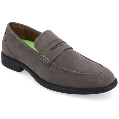 Vance Co. Keith Vegan Leather Penny Loafer In Grey