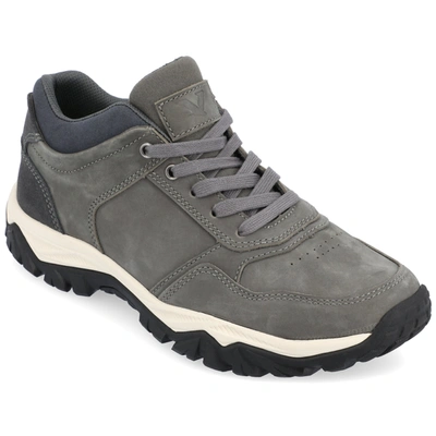 Territory Beacon Casual Leather Sneaker In Grey