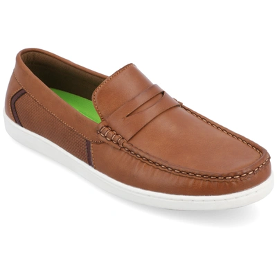 Vance Co. Danny Vegan Leather Penny Loafer In Chestnut