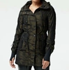 Blanc Noir Camo-print Hooded Anorak Jacket In Green