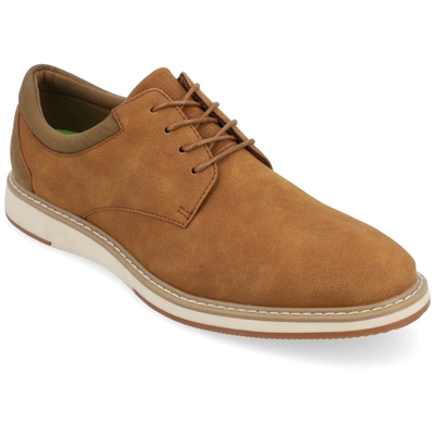 Vance Co. Hodges Plain Toe Hybrid Dress Shoe In Tan
